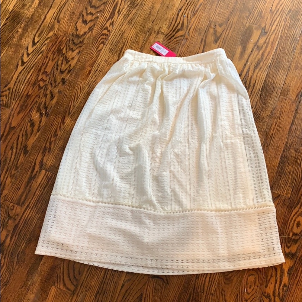 Lace midi skirt